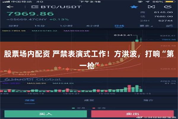 股票场内配资 严禁表演式工作！方洪波，打响“第一枪”